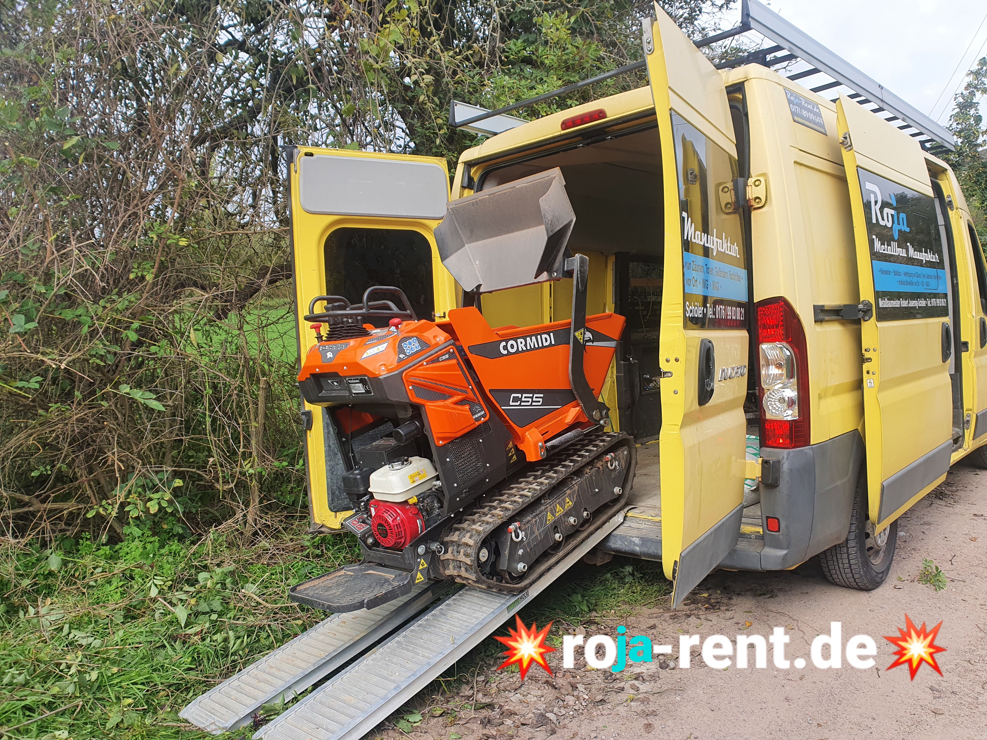 Minidumper im Einsatz